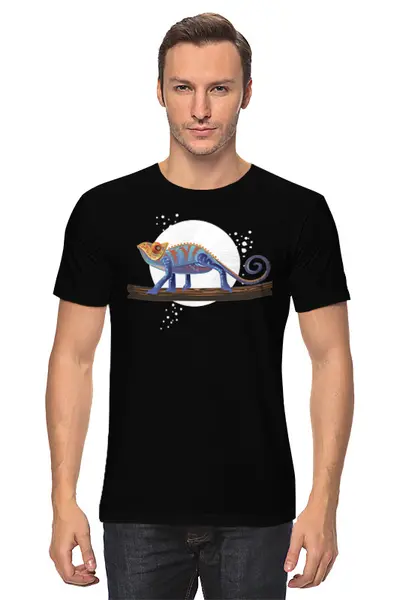 Заказать мужскую футболку в Москве. Футболка классическая Animals от oneredfoxstore@gmail.com - готовые дизайны и нанесение принтов.