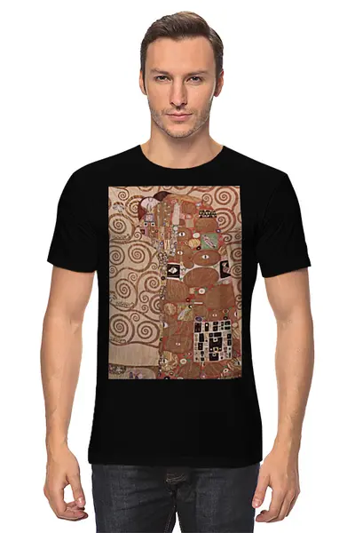 Заказать мужскую футболку в Москве. Футболка классическая Свершение (Густав Климт) от trend - готовые дизайны и нанесение принтов.