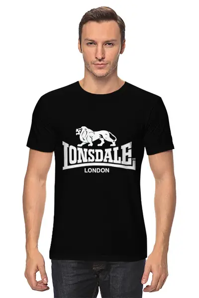 Заказать мужскую футболку в Москве. Футболка классическая lonsdale london от rancid - готовые дизайны и нанесение принтов.