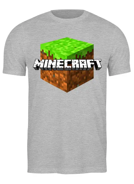 Заказать мужскую футболку в Москве. Футболка классическая MINECRAFT от balden - готовые дизайны и нанесение принтов.