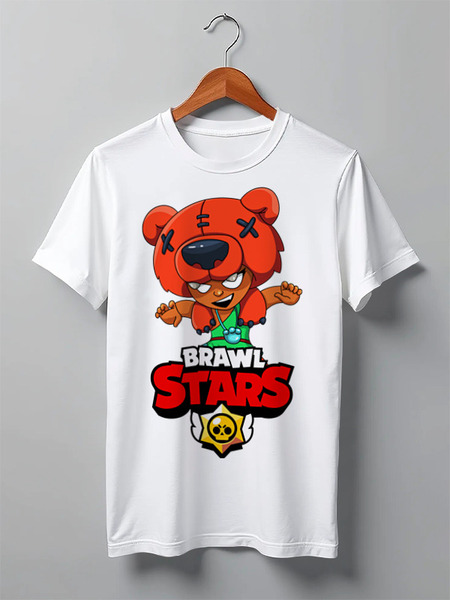 Заказать мужскую футболку в Москве. Футболка классическая BRAWL STARS NITA от geekbox - готовые дизайны и нанесение принтов.