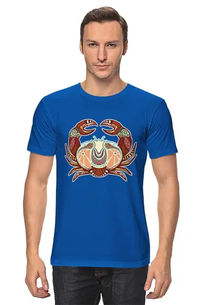 Заказать мужскую футболку в Москве. Футболка классическая Рак - Cancer от trend - готовые дизайны и нанесение принтов.