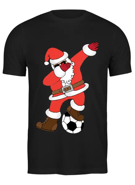 Заказать мужскую футболку в Москве. Футболка классическая дед мороз  от cherdantcev - готовые дизайны и нанесение принтов.