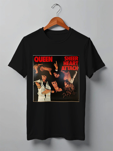 Заказать мужскую футболку в Москве. Футболка классическая Queen от Fedor - готовые дизайны и нанесение принтов.