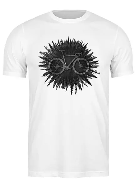 Заказать мужскую футболку в Москве. Футболка классическая Forest Gravel от oneredfoxstore@gmail.com - готовые дизайны и нанесение принтов.