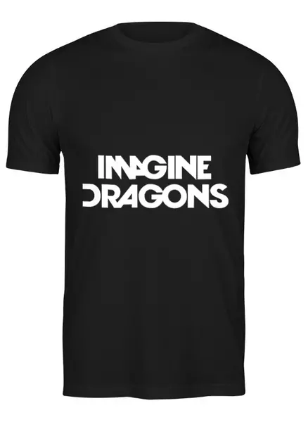 Заказать мужскую футболку в Москве. Футболка классическая Imagine Dragons  от cherdantcev - готовые дизайны и нанесение принтов.