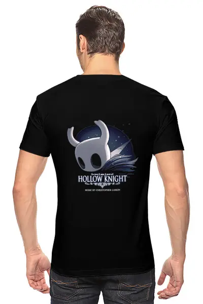 Заказать мужскую футболку в Москве. Футболка классическая HOLLOW KNIGHT от robus - готовые дизайны и нанесение принтов.