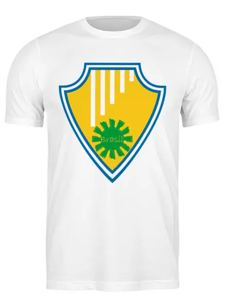 Заказать мужскую футболку в Москве. Футболка классическая Бразилия от printik - готовые дизайны и нанесение принтов.