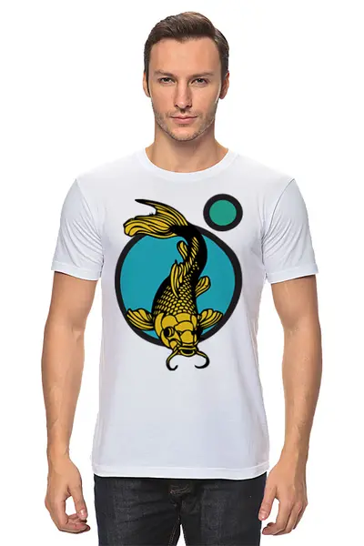 Заказать мужскую футболку в Москве. Футболка классическая Japan от oneredfoxstore@gmail.com - готовые дизайны и нанесение принтов.