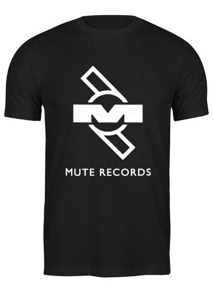 Заказать мужскую футболку в Москве. Футболка классическая Depeche Mode - Mute Records Logo от Black Pimpf - готовые дизайны и нанесение принтов.