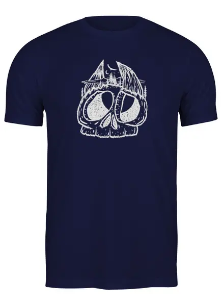 Заказать мужскую футболку в Москве. Футболка классическая Horns от oneredfoxstore@gmail.com - готовые дизайны и нанесение принтов.