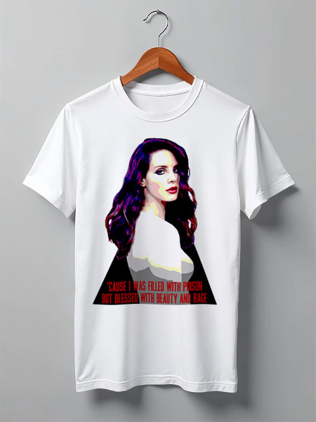 Заказать мужскую футболку в Москве. Футболка классическая Lana Del Rey - Ultraviolence Era (Front & Back) от calipsia_v. - готовые дизайны и нанесение принтов.