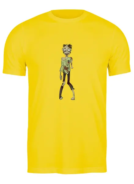 Заказать мужскую футболку в Москве. Футболка классическая Zombie girl (зомби) от Илья Щеблецов - готовые дизайны и нанесение принтов.