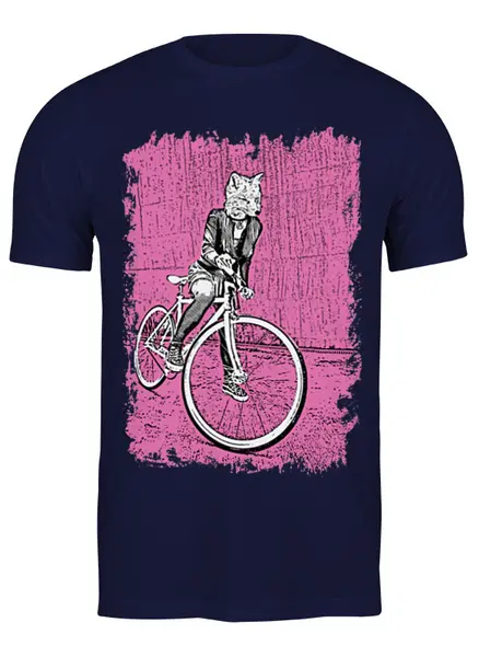 Заказать мужскую футболку в Москве. Футболка классическая Bike Punk  от oneredfoxstore@gmail.com - готовые дизайны и нанесение принтов.