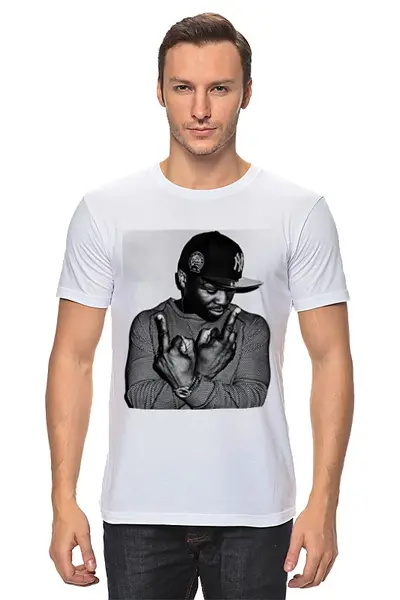 Заказать мужскую футболку в Москве. Футболка классическая 50 Cent от FOR YOU - готовые дизайны и нанесение принтов.