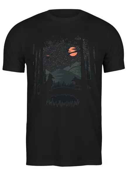 Заказать мужскую футболку в Москве. Футболка классическая Wild Date от oneredfoxstore@gmail.com - готовые дизайны и нанесение принтов.