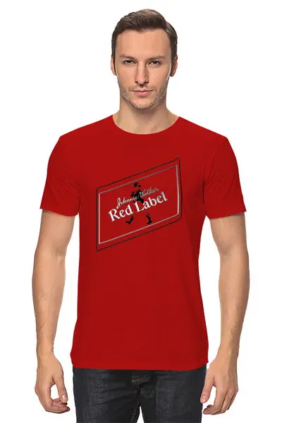 Заказать мужскую футболку в Москве. Футболка классическая ✦Johnnie Walker✦ от balden - готовые дизайны и нанесение принтов.