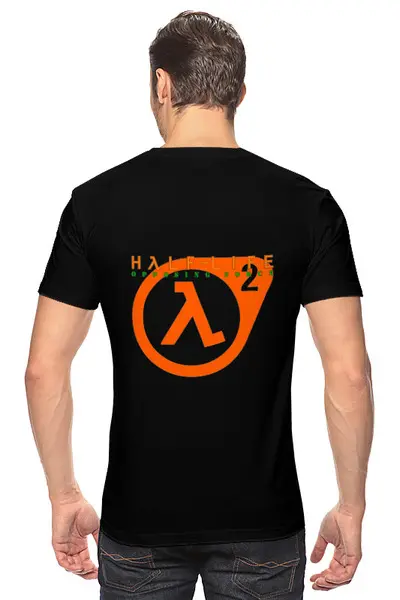 Заказать мужскую футболку в Москве. Футболка классическая HALF LIFE от robus - готовые дизайны и нанесение принтов.