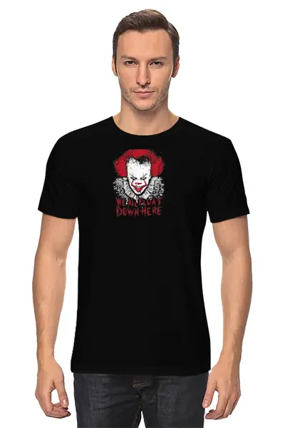 Заказать мужскую футболку в Москве. Футболка классическая Клоун  от T-shirt print  - готовые дизайны и нанесение принтов.