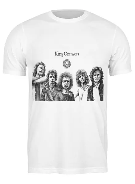 Заказать мужскую футболку в Москве. Футболка классическая King Crimson от Fedor - готовые дизайны и нанесение принтов.