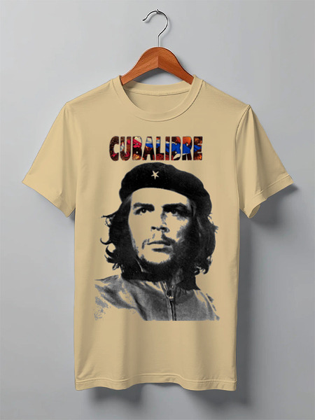 Заказать мужскую футболку в Москве. Футболка классическая Cuba libre, Hasta La. Victoria Siempre! от madw - готовые дизайны и нанесение принтов.
