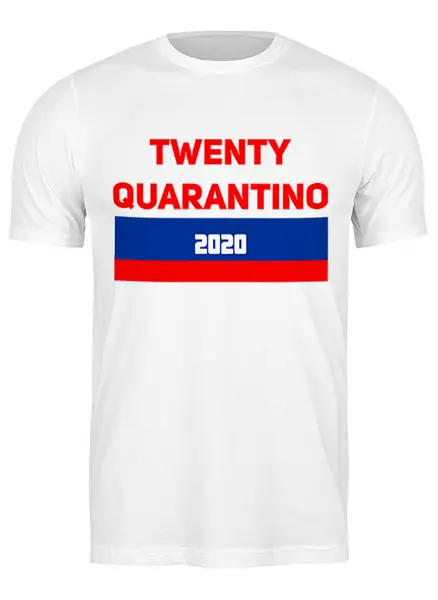 Заказать мужскую футболку в Москве. Футболка классическая TWENTY QUARANTINO   от T-shirt print  - готовые дизайны и нанесение принтов.