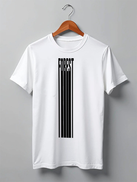 Заказать мужскую футболку в Москве. Футболка классическая Forest от oneredfoxstore@gmail.com - готовые дизайны и нанесение принтов.