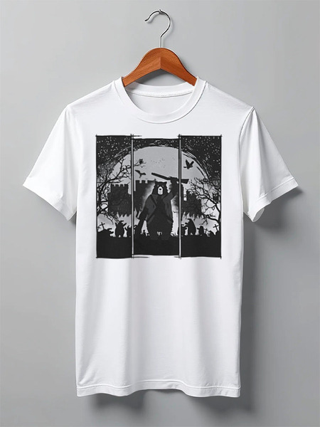 Заказать мужскую футболку в Москве. Футболка классическая Zombie Killer от oneredfoxstore@gmail.com - готовые дизайны и нанесение принтов.