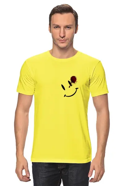 Заказать мужскую футболку в Москве. Футболка классическая Comedian Yellow T-shirt от Hangover - готовые дизайны и нанесение принтов.