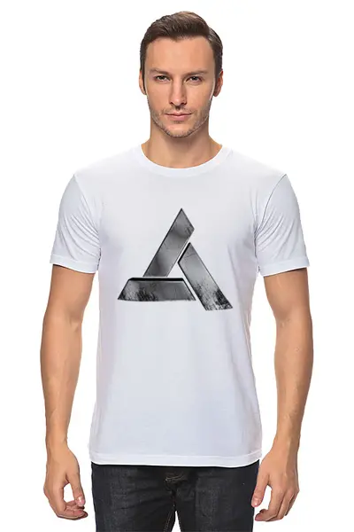Заказать мужскую футболку в Москве. Футболка классическая Абстерго от GeekFox  - готовые дизайны и нанесение принтов.