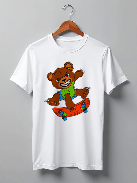 Заказать мужскую футболку в Москве. Футболка классическая ߷Happy Bear߷ от balden - готовые дизайны и нанесение принтов.