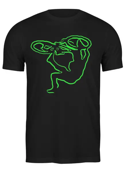 Заказать мужскую футболку в Москве. Футболка классическая Mountain Bike от oneredfoxstore@gmail.com - готовые дизайны и нанесение принтов.