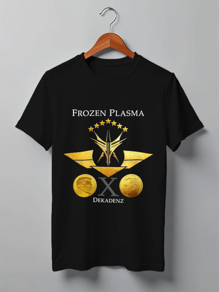 Заказать мужскую футболку в Москве. Футболка классическая Frozen Plasma / Dekadenz от OEX design - готовые дизайны и нанесение принтов.
