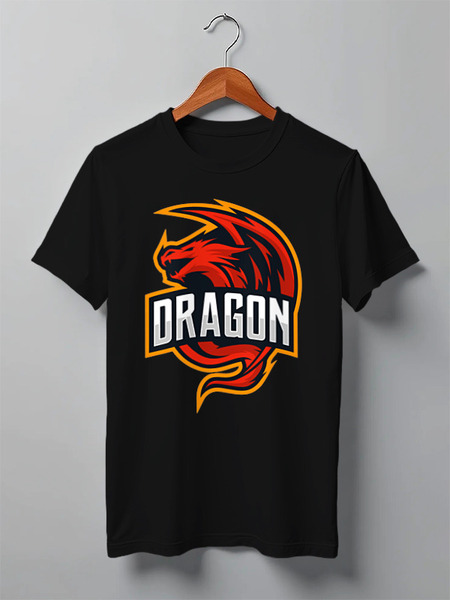 Заказать мужскую футболку в Москве. Футболка классическая Red dragon от skynatural - готовые дизайны и нанесение принтов.