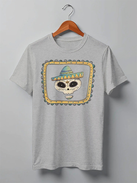 Заказать мужскую футболку в Москве. Футболка классическая Skulls от oneredfoxstore@gmail.com - готовые дизайны и нанесение принтов.