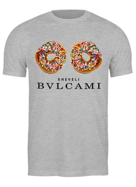 Заказать мужскую футболку в Москве. Футболка классическая Пончики  от Print design  - готовые дизайны и нанесение принтов.