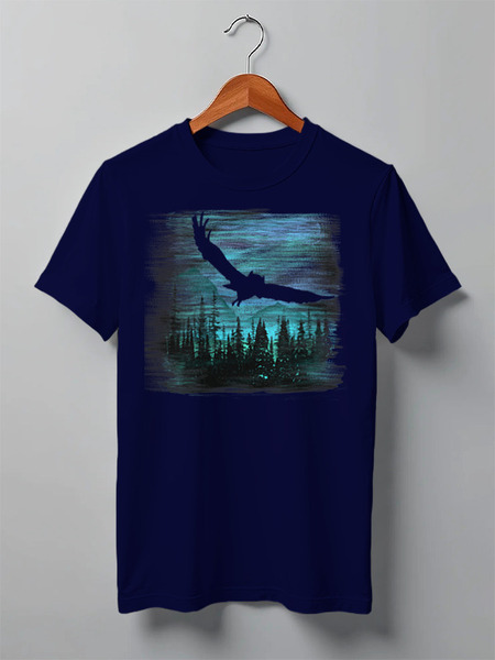 Заказать мужскую футболку в Москве. Футболка классическая Owl Scratch от oneredfoxstore@gmail.com - готовые дизайны и нанесение принтов.