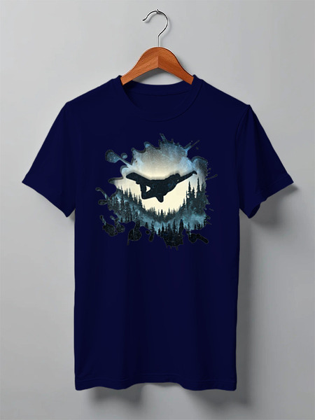 Заказать мужскую футболку в Москве. Футболка классическая Forest Rider от oneredfoxstore@gmail.com - готовые дизайны и нанесение принтов.