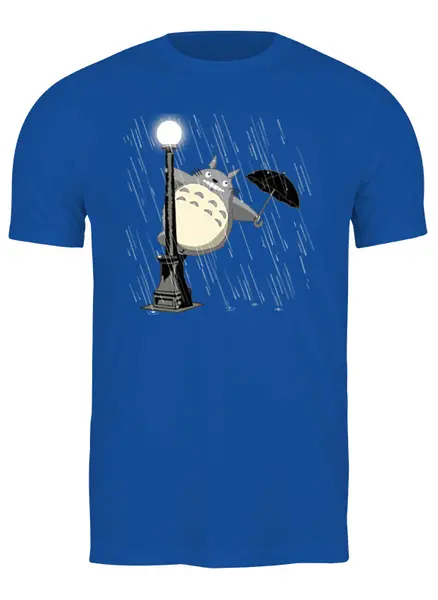 Заказать мужскую футболку в Москве. Футболка классическая Поющий под дождём от totorian - готовые дизайны и нанесение принтов.