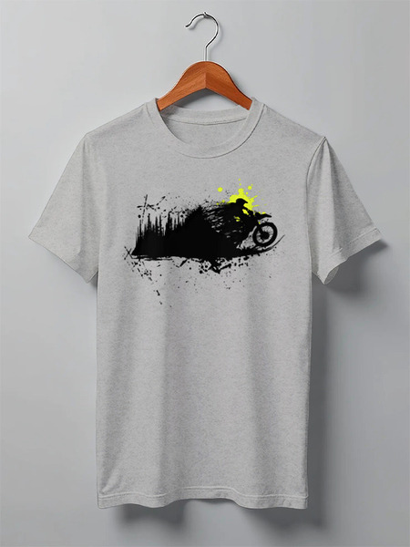Заказать мужскую футболку в Москве. Футболка классическая Black Rider от oneredfoxstore@gmail.com - готовые дизайны и нанесение принтов.