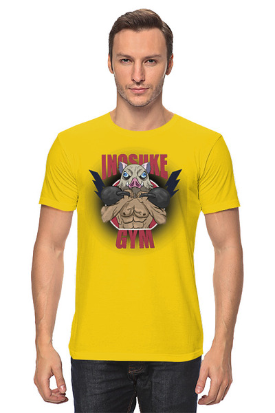 Заказать мужскую футболку в Москве. Футболка классическая Свин    от Print design  - готовые дизайны и нанесение принтов.