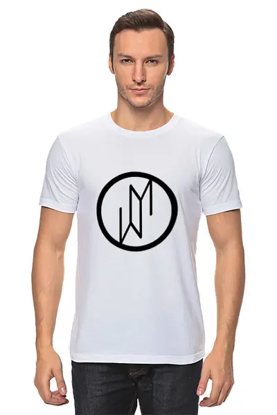 Заказать мужскую футболку в Москве. Футболка классическая Море Монро - Лого от T_Shirt - готовые дизайны и нанесение принтов.