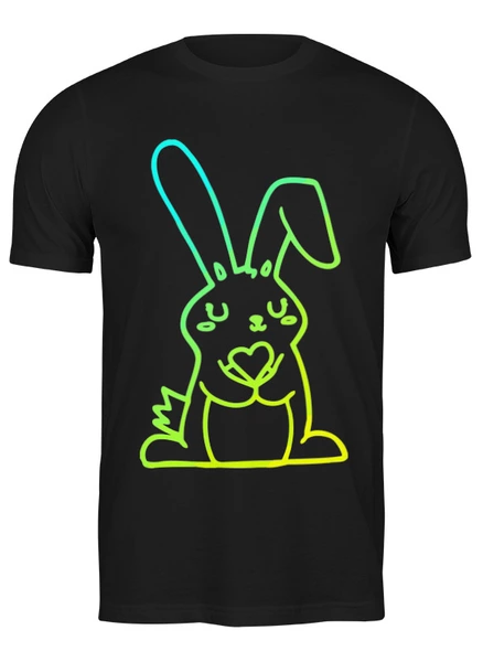 Заказать мужскую футболку в Москве. Футболка классическая Sunny Bunny от skynatural - готовые дизайны и нанесение принтов.