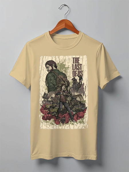 Заказать мужскую футболку в Москве. Футболка классическая The Last of Us от balden - готовые дизайны и нанесение принтов.