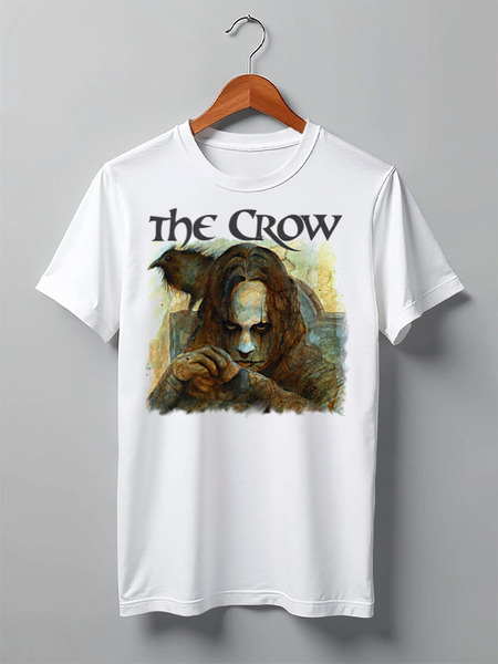 Заказать мужскую футболку в Москве. Футболка классическая The Crow от Leichenwagen - готовые дизайны и нанесение принтов.