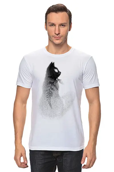 Заказать мужскую футболку в Москве. Футболка классическая Witch's Little Helper от oneredfoxstore@gmail.com - готовые дизайны и нанесение принтов.