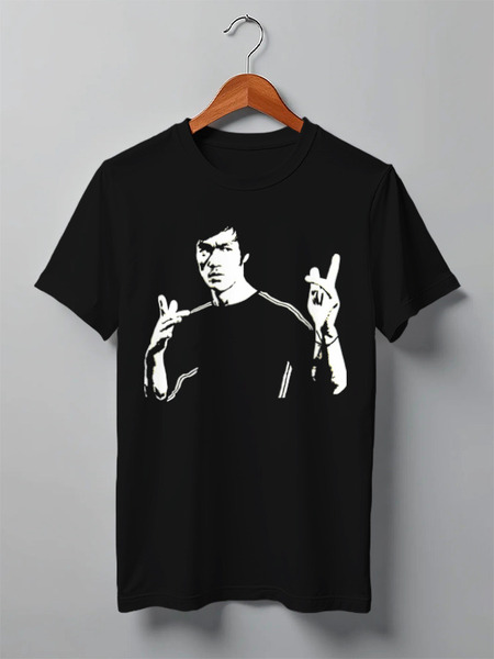 Заказать мужскую футболку в Москве. Футболка классическая Bruce Lee от forvard - готовые дизайны и нанесение принтов.