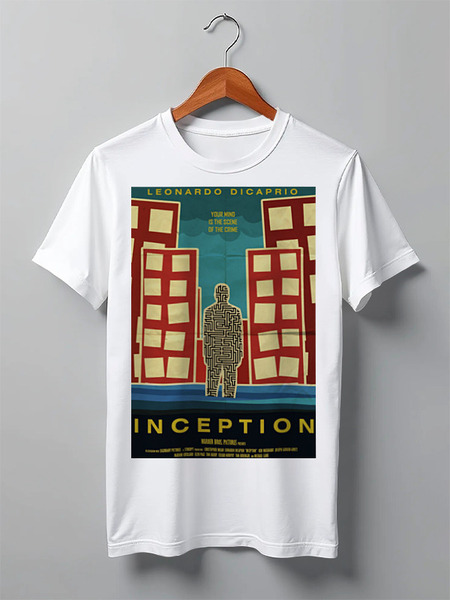Заказать мужскую футболку в Москве. Футболка классическая Начало / Inception от kino.printio.ru - готовые дизайны и нанесение принтов.