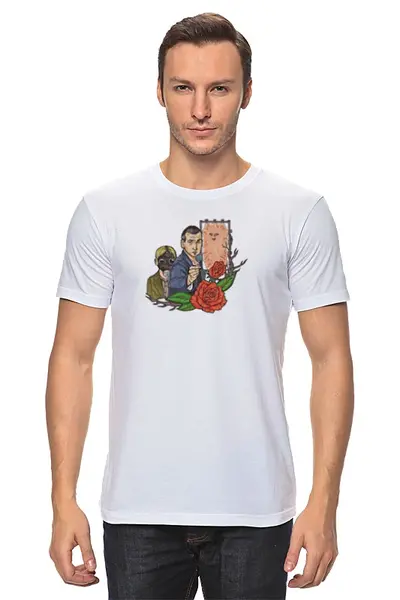 Заказать мужскую футболку в Москве. Футболка классическая 9-ый Доктор Кто от 4erta - готовые дизайны и нанесение принтов.