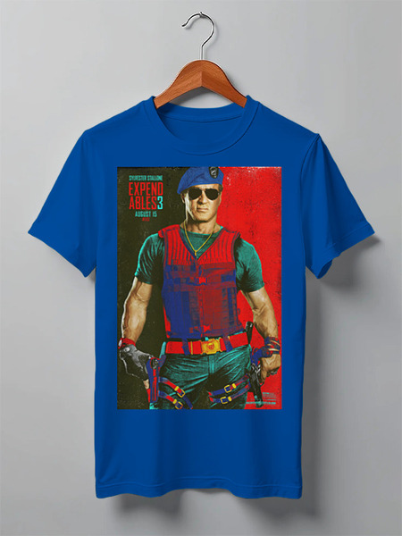 Заказать мужскую футболку в Москве. Футболка классическая Expendables III Stallone colors от KinoArt - готовые дизайны и нанесение принтов.